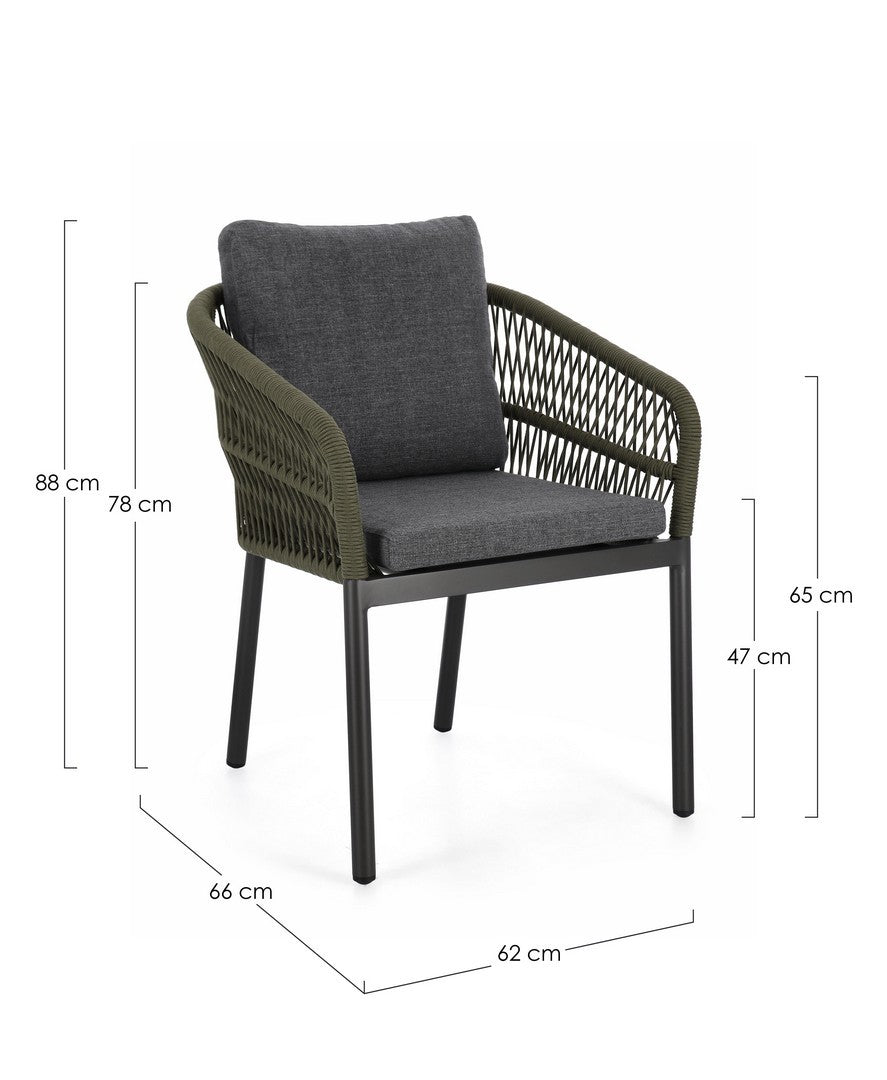 FAUTEUIL GALDANA LOT DE 4