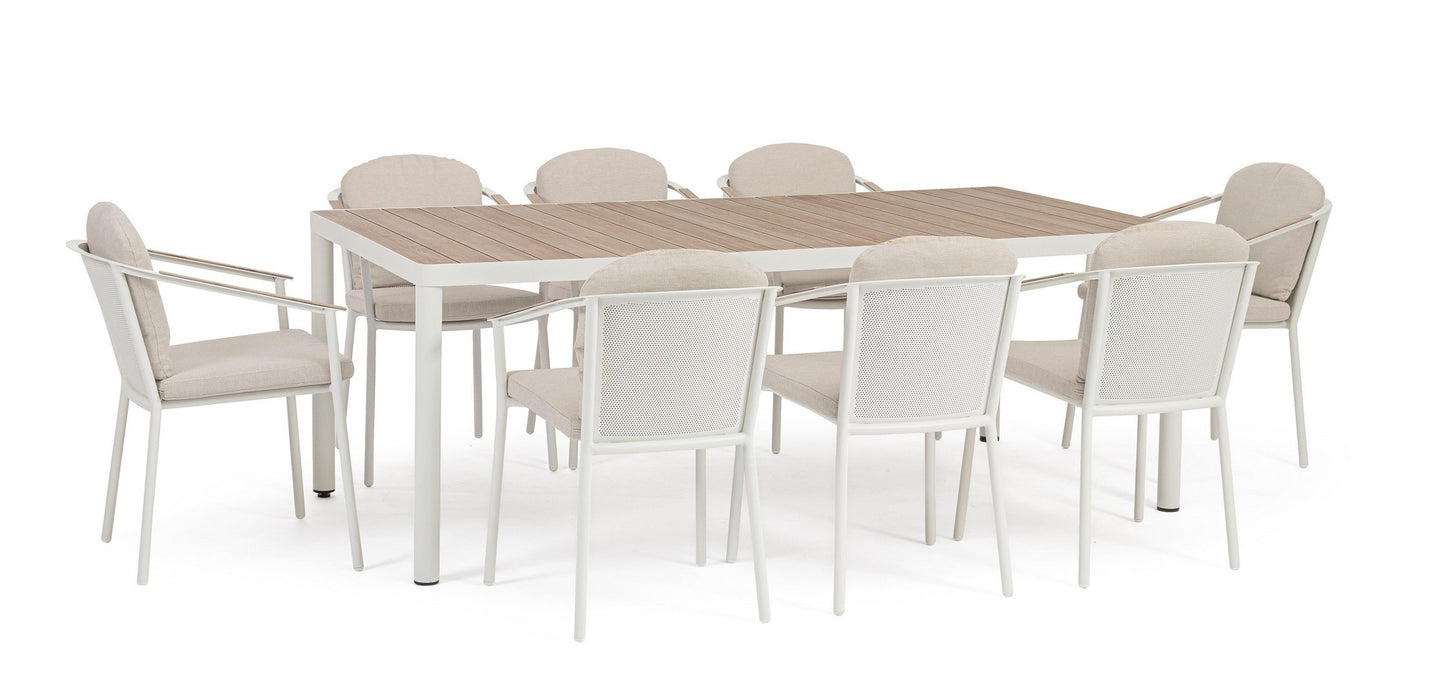 ENSEMBLE TABLE + 8 CHAISES ULISES