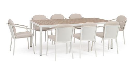 ENSEMBLE TABLE + 8 CHAISES ULISES