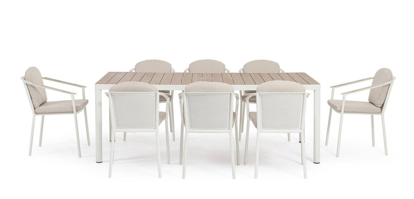 ENSEMBLE TABLE + 8 CHAISES ULISES